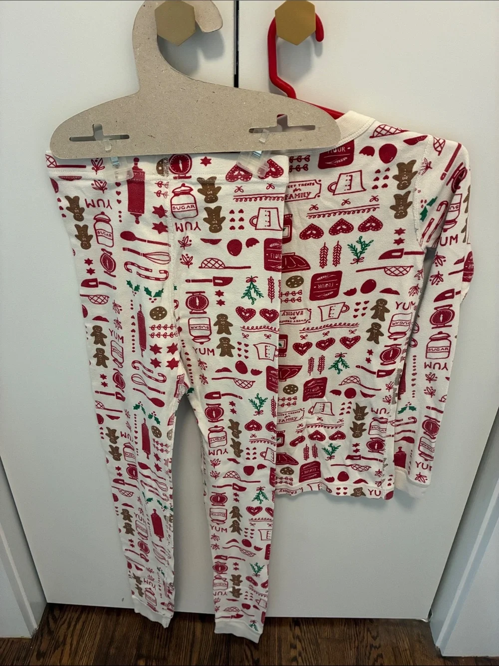 Hanna Andersson White Holiday Baking Print Pajama Set